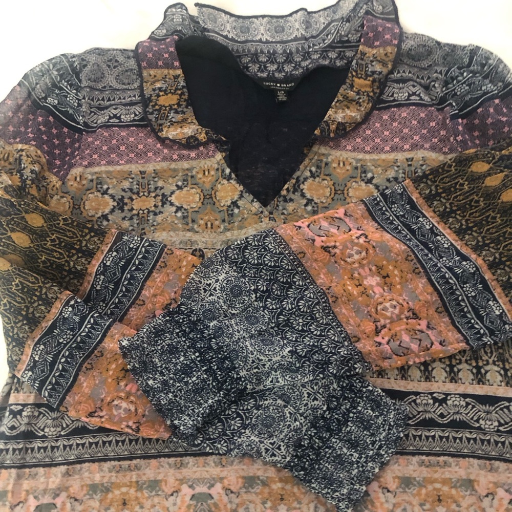 Lucky Brand peasant shirt